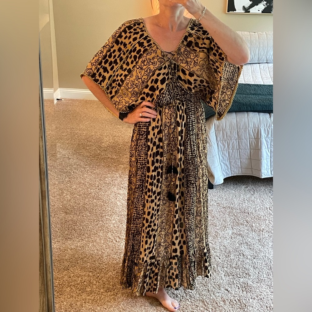 Z&L Leopard Print Maxi Dress - NWT